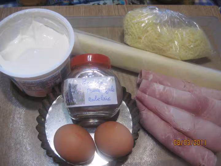 Petites quiches au jambon oignon