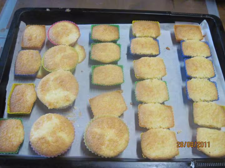 Petits gateau a la noix de coco fleur de mais
