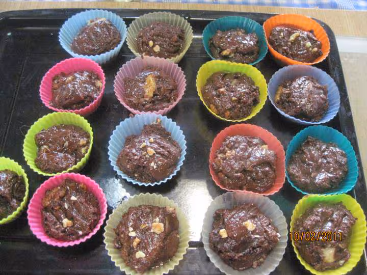 Petits gateaux au yaourt de brebis et chocolat