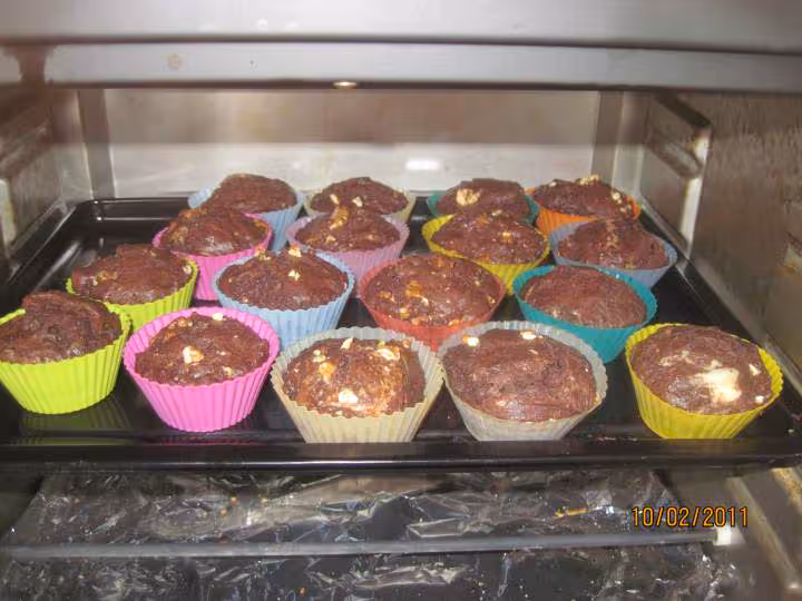 Petits gateaux au yaourt de brebis et chocolat