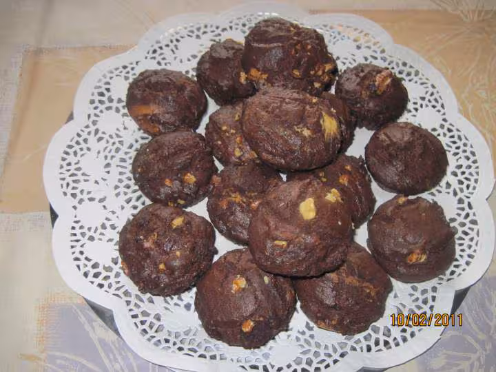 Petits gateaux au yaourt de brebis et chocolat