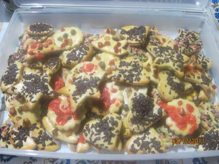 Petits gateaux de noel