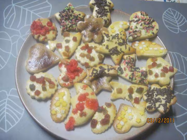 Petits gateaux de noel
