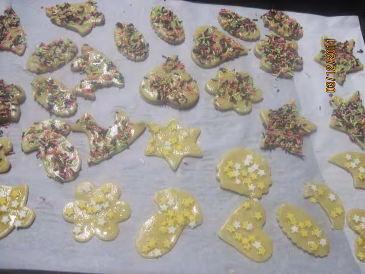 Petits gateaux de noel