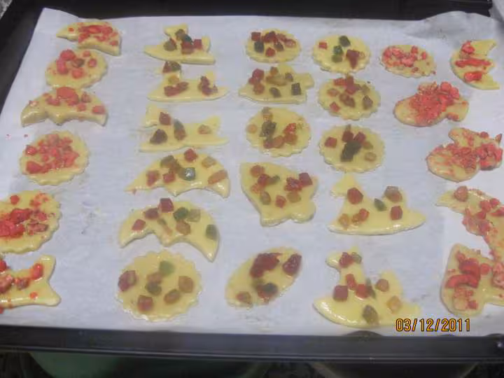 Petits gateaux de noel
