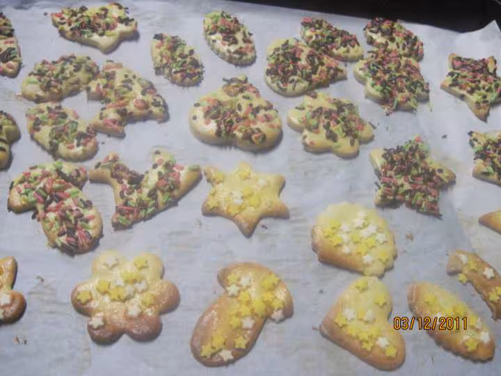 Petits gateaux de noel