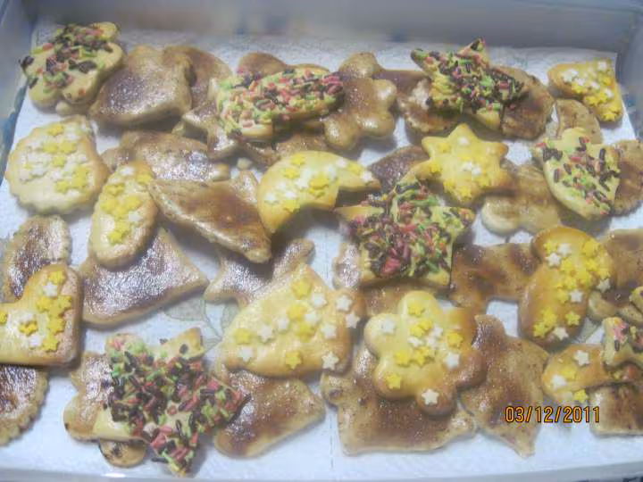Petits gateaux de noel