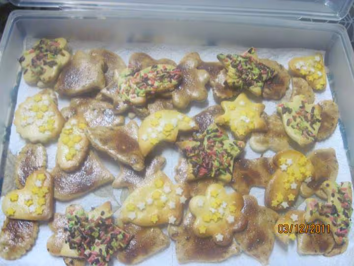 Petits gateaux de noel