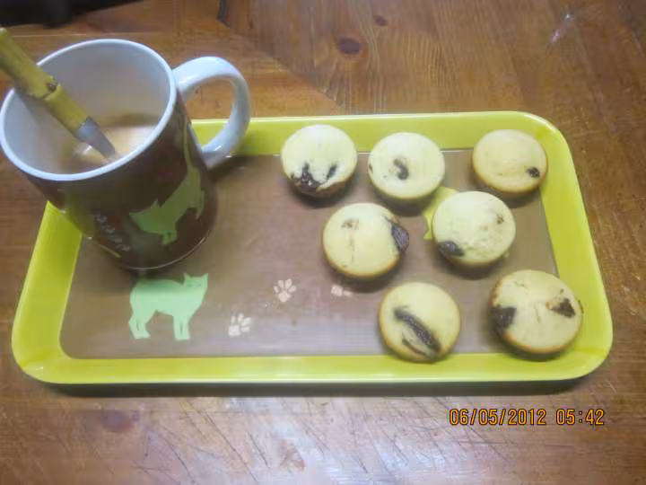 Petits gateaux muffin au nustella