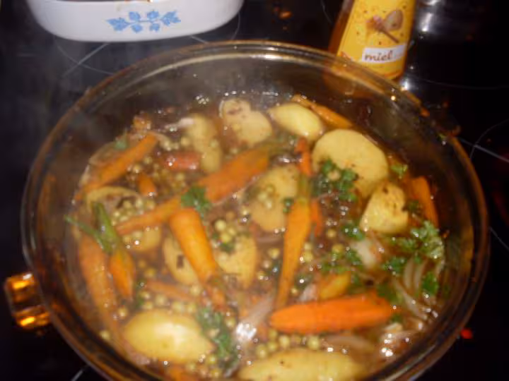 Petits legumes aux miele