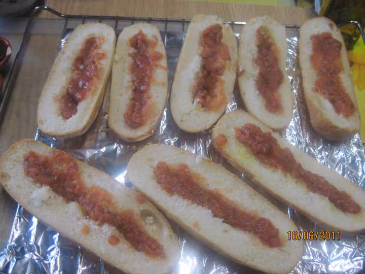 Petits pains pizza