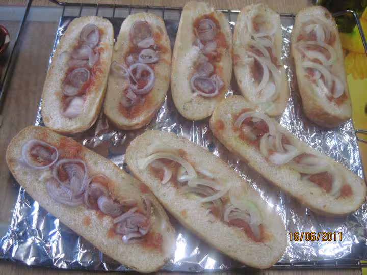 Petits pains pizza