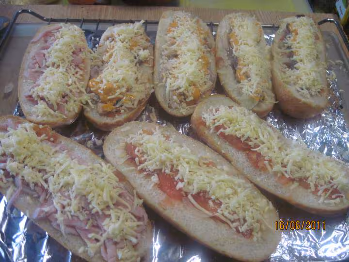 Petits pains pizza