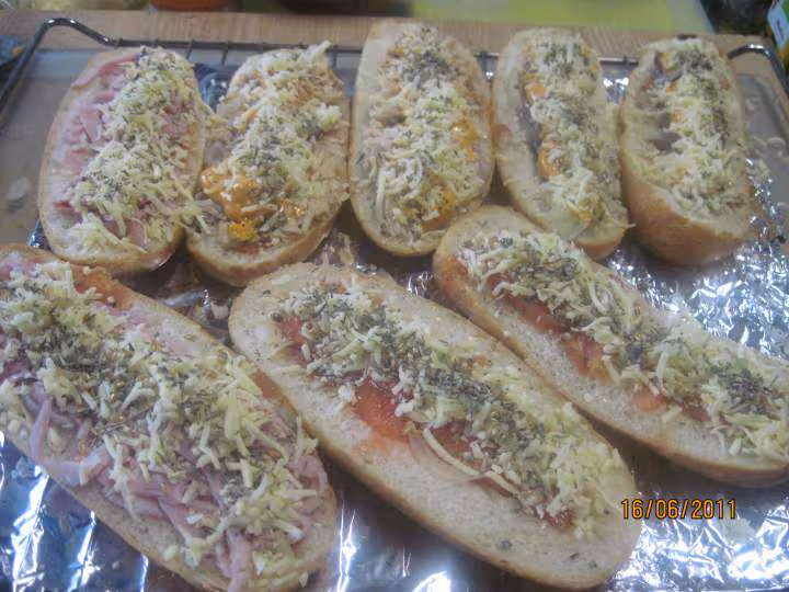 Petits pains pizza