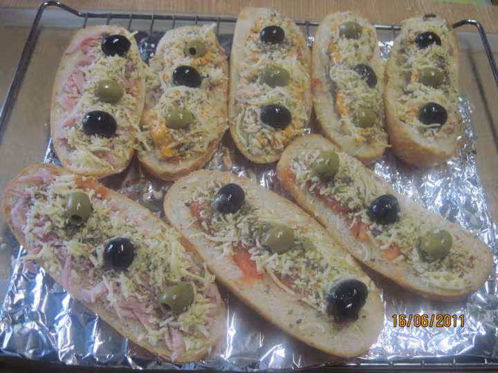 Petits pains pizza