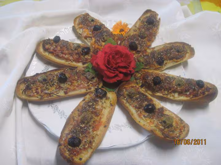 Petits pains pizza