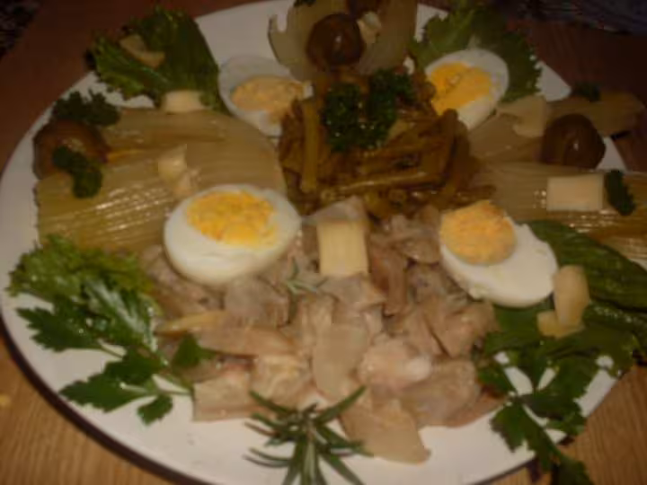 Pied de veau aux crudites