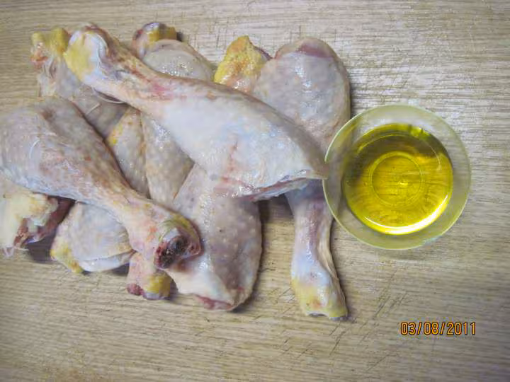 Pillons de poulet au pate et sauce massale
