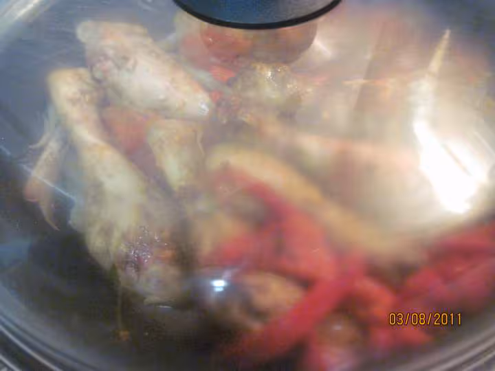 Pillons de poulet au pate et sauce massale