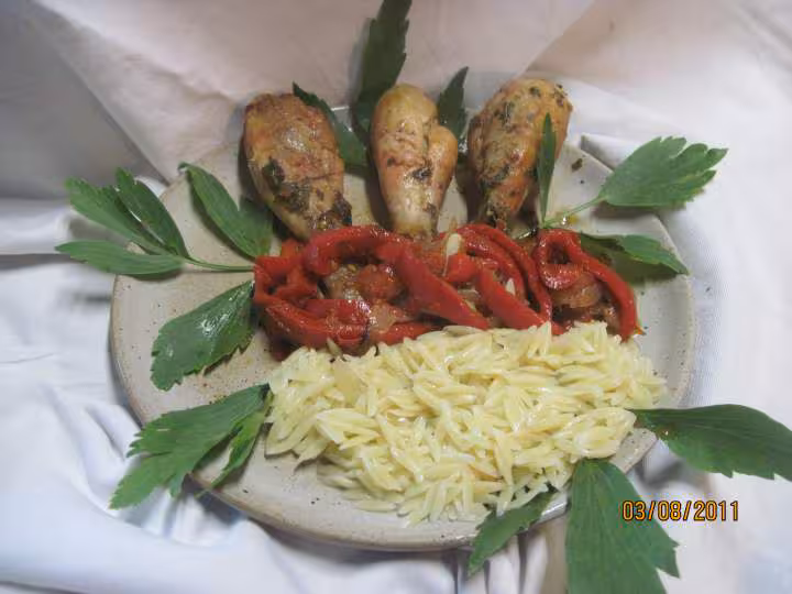 Pillons de poulet au pate et sauce massale