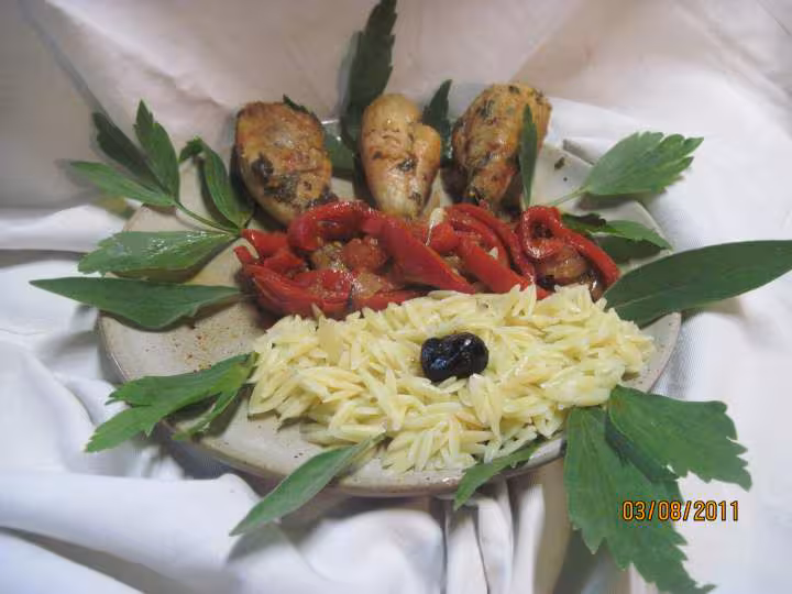 Pillons de poulet au pate et sauce massale