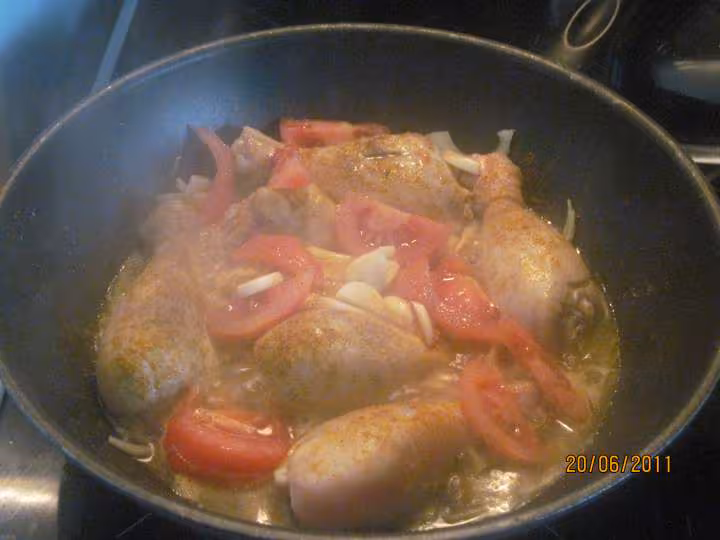 Pillons de poulet aux brocolis en sauce