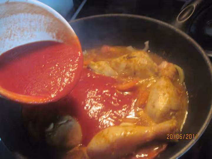 Pillons de poulet aux brocolis en sauce