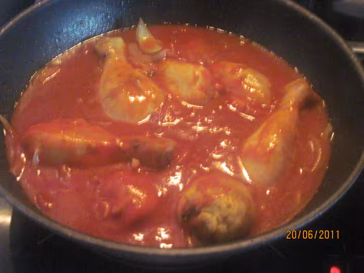 Pillons de poulet aux brocolis en sauce