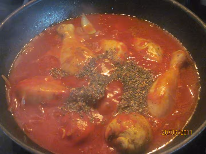 Pillons de poulet aux brocolis en sauce