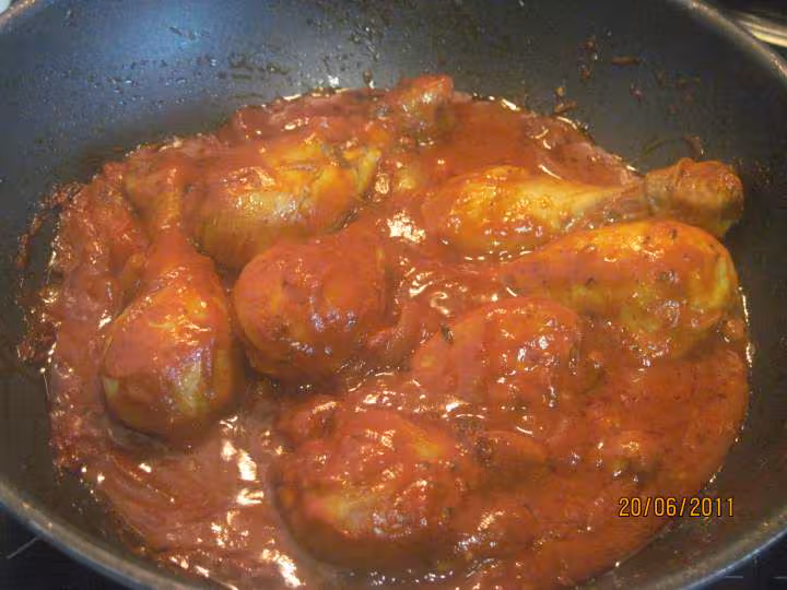 Pillons de poulet aux brocolis en sauce