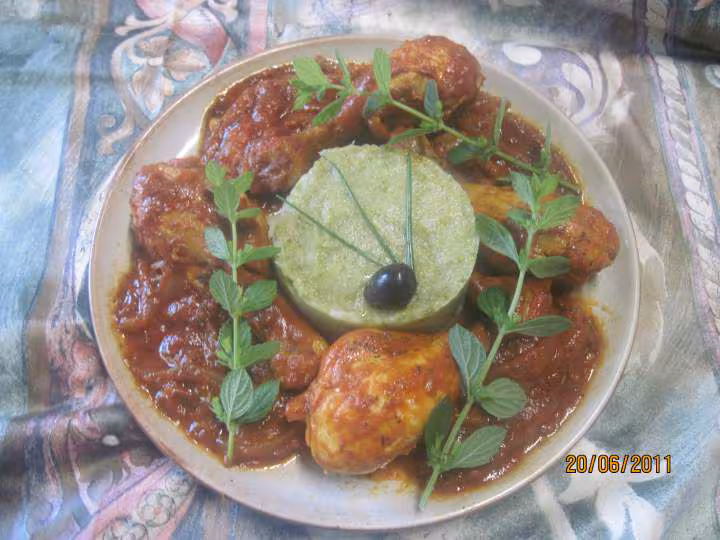 Pillons de poulet aux brocolis en sauce
