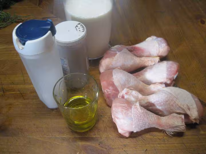 Pillons de poulet aux pommes de terre et oignons