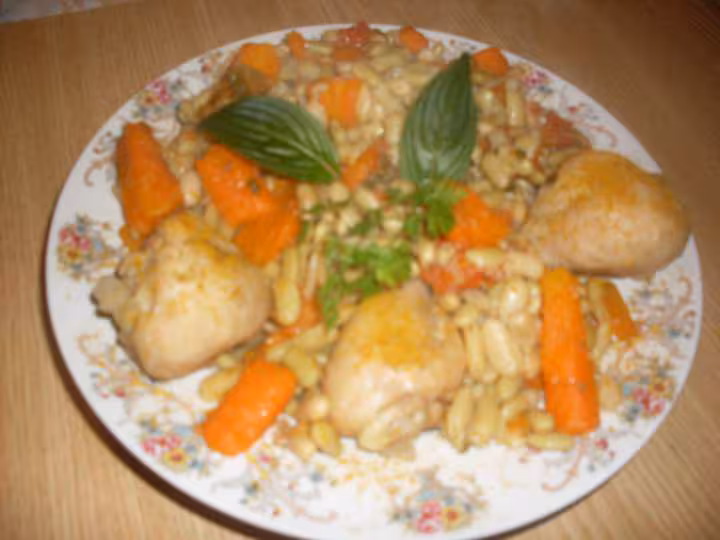 Pilons de poulets aux flageolets