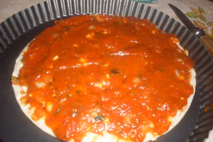 Pizza aux coeurs d artichauts soja photos