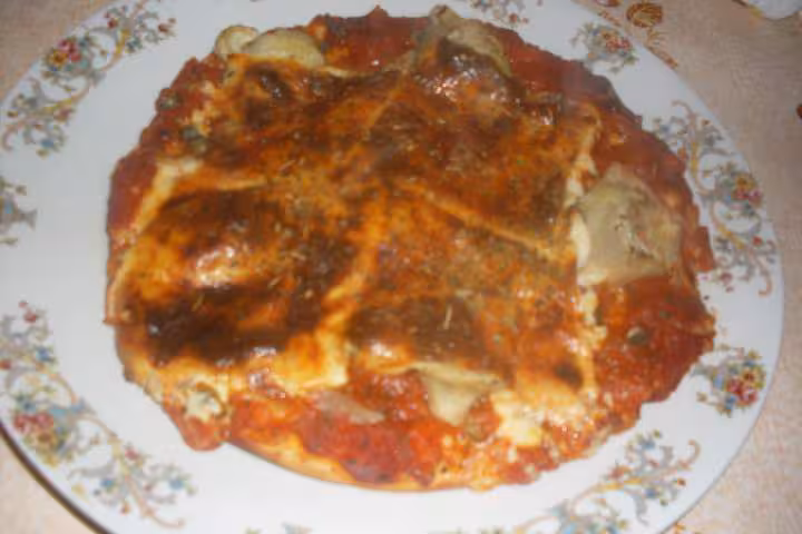 Pizza aux coeurs d artichauts soja photos