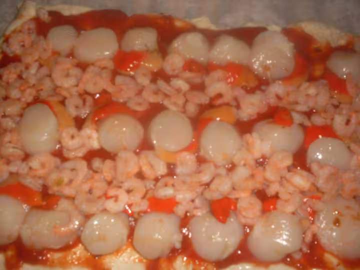 Pizza aux fruits de mer