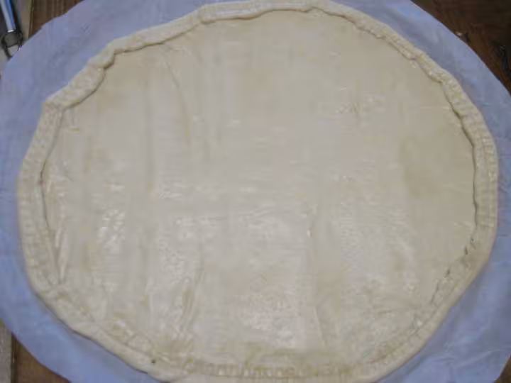 Pizza de coeurs de palmiers et jambon cru