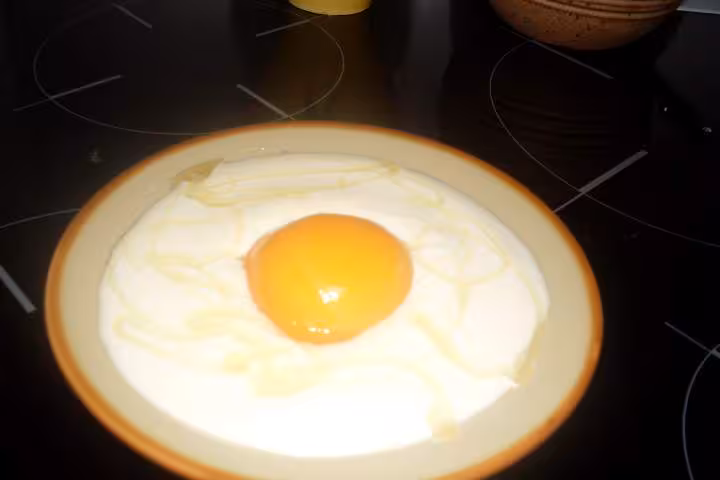Plat au oeuf sucre