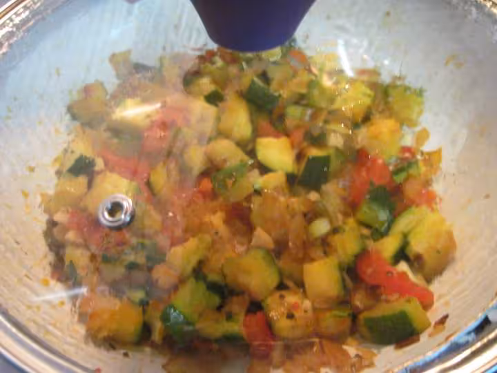 Poelees de courgettes tomate aux escalopes de dinde