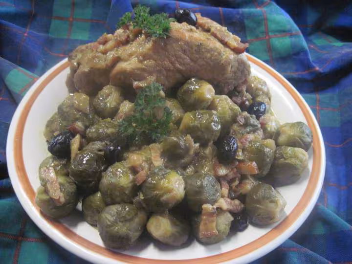 Pointe de porc aux choux de brucelles
