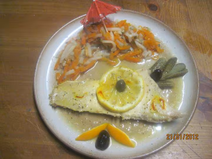 Poisson carrelet au citron micro ondes