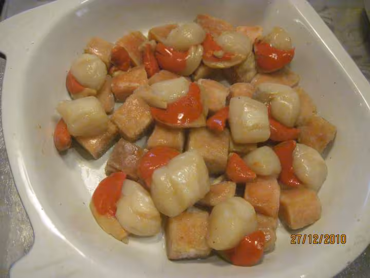 Poisson de ces variantes au vin