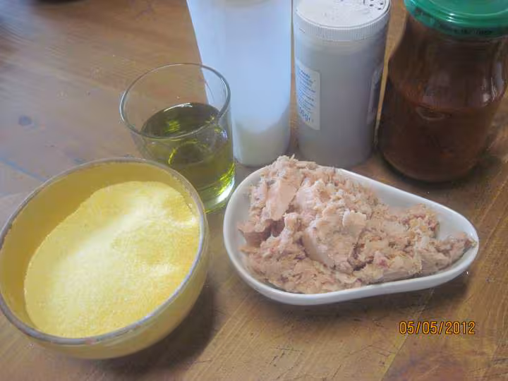 Polenta au thon sauce tomate cuisinee