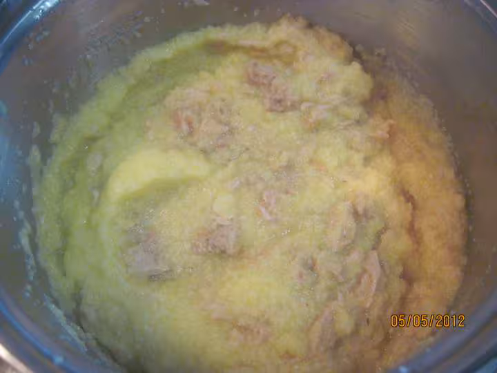 Polenta au thon sauce tomate cuisinee