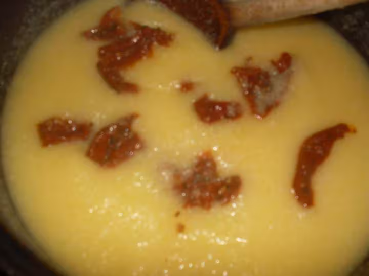 Polenta aux tomates seches