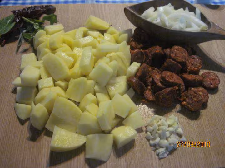 Pommes de terre au chorizo