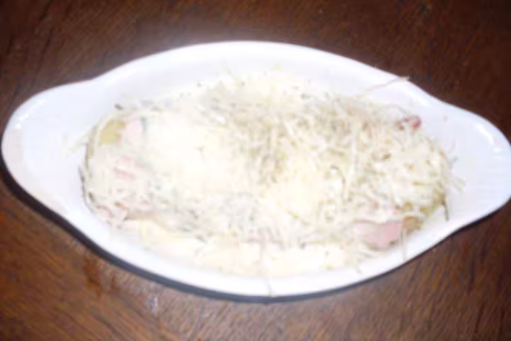 Pommes de terre au jambon