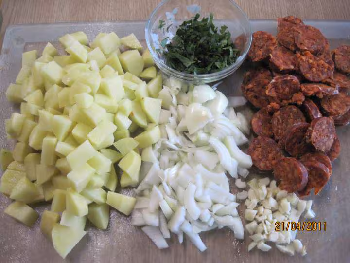 Pommes de terre sautees au chorizo