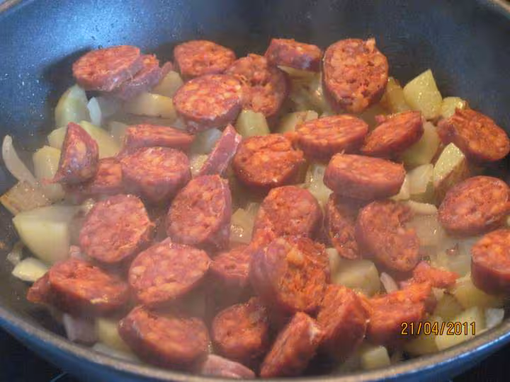 Pommes de terre sautees au chorizo