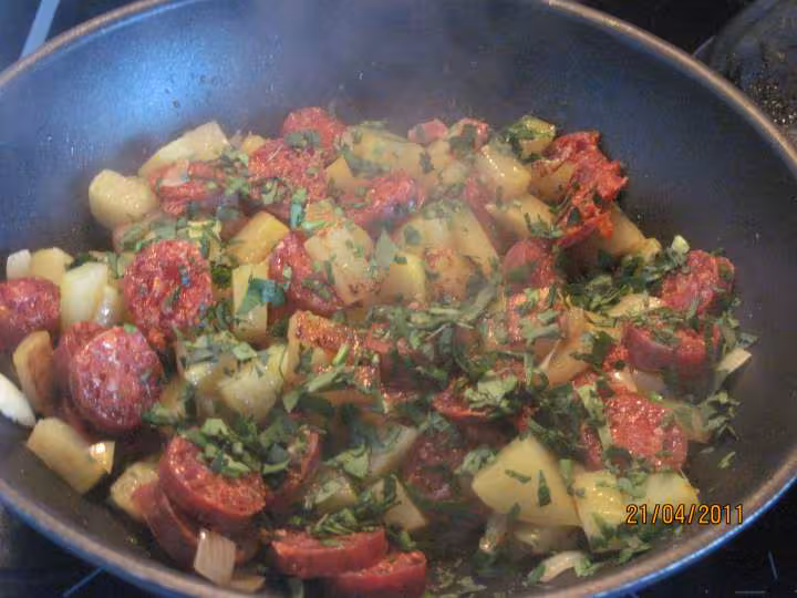 Pommes de terre sautees au chorizo